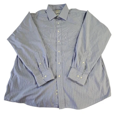 Camiseras EAGLE Talla 17 34/35 100% Algodón Reg. Raya azul/blanca Fit sin planchar Foto 1 de 4