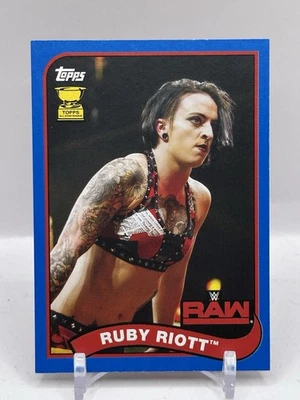 2018 Topps WWE Heritage #64 Ruby Riott Blue Rookie 84/99 - Image 1 of 2