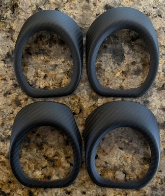 Cubierta de salida de ventilación de aire acondicionado para consola de fibra de carbono seca Porsche 718 Cayman GT4 RS T Foto 1 de 4