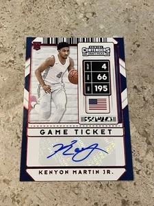 2020-21 Contenders Draft Picks Game Ticket Red #121 Kenyon Martin Jr. Auto PWE - Picture 1 of 2