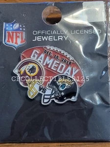 Jacksonville Jaguars VS Washington Redskins Commanders Game day Pin 12/16/2018 - Picture 1 of 1