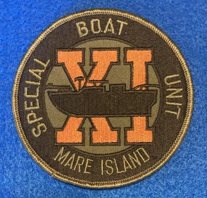 4" NAVY NAVAL MARE ISLAND SPECIAL BOAT UNIT ELEVEN SBU XI EMBROIDERED PATCH - Picture 1 of 6
