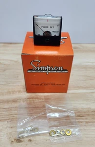 Simpson Model 1212T w/ 08015 Face Power set Meter M-1253 - Picture 1 of 7
