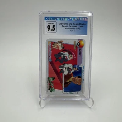 1998 Pokemon Giovanni and Team Rocket 143 Carddass Bandai Anime CGC 9.5 Gem Mint - Image 1 of 4