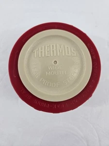 Tapón de boca ancha parte SOLO termo aspiradora 10 oz a prueba de fugas rojo beige - Imagen 1 de 5
