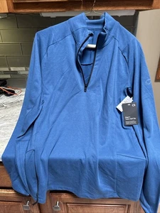 Gap GapFit Mens Half-Zip Train Sweatshirt  Running Shirt Small Blue New Tags - Picture 1 of 10