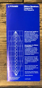 Pyramid Ribbon Speakers Dick Sequerra Dealer Brochure *Orig* - Picture 1 of 1