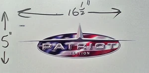1Pc PATRIOT EDITION RV MOTORHOME TRAILER CAMPER DECAL RED WHITE BLUE 16X5 - Picture 1 of 1