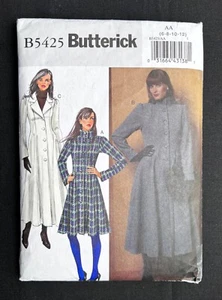 Butterick 5425 Misses/Misses Petite Coat 2 Lengths Easy 2009 Pattern sz 6-12 Cut - Picture 1 of 2