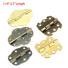 1.14"-2.7" Jewelry Gift Box Drawer Cabinet Chests Mini Butterfly Hinges w Screws