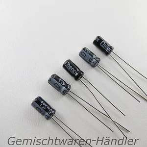 5x 1μF 50V ELKO gama de condensadores ensamblables μ mF electrolito radial - Imagen 1 de 1