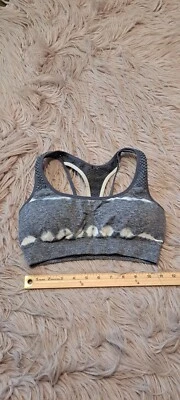 Sujetador deportivo Champion para mujer gris nailon cuello redondo tie dye espalda deportiva yoga talla L Foto 1 de 4