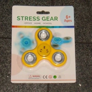 Stress Gear Fidget Spinner Yellow/Gold b - Picture 1 of 1