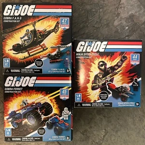 G.I. Joe Snake Eyes + F.A.N.G. + Juegos de construcción de construcción de hurón Cobra Hasbro - Imagen 1 de 3
