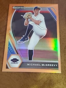 2021 Panini Prizm Draft Picks Neon Orange Prizm 17/50 Michael McGreevy #PDP18 - Picture 1 of 1