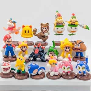 Super Mario Bros. 3D World + Fury World Mini Figure Choco Egg Complete Set of 17 - Picture 1 of 20