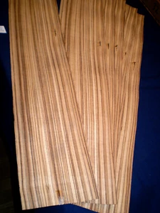 Zebrano Furnier  1 Paket  790 x 155 mm   11 Blatt         Nr. 647 - Bild 1 von 3