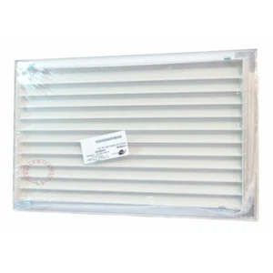 GRIGLIA RIPRESA ARIA 500X300 ALLUMINIO BIANCA CANALIZZAZIONE BOCCHETTA RETTANGOL - Picture 1 of 2