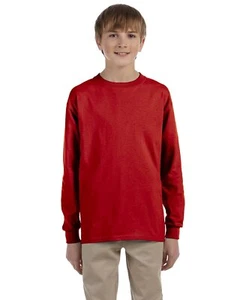 5 Pack Jerzees Youth DRI-POWER ACTIVE Long Sleeve T Shirt Stylish T-Shirt 29BL - Picture 1 of 10