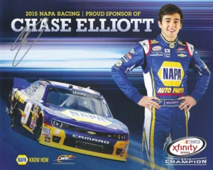 AUTOGRAPHED 2015 Chase Elliott #9 NAPA Racing 2014 NATIONWIDE SERIES CHAMPION (J - Picture 1 of 1
