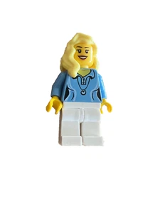 Lego 2013 capelli biondi donna media camicia blu città cty0346 minifigure - Foto 1 di 2