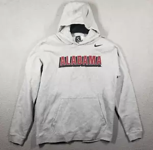 Felpa con cappuccio grande uomo Nike Alabama Crimson Tide Club Fleece NUOVA - Foto 1 di 9