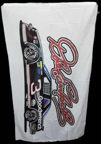 Vintage Dale Earnhardt Sr Flag 3 Feet X 5 Feet Style 2094 White SEE PHOTOS Cover