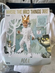 Costume Dove Sono Le Cose Selvagge Gioco di Max Rubie Bambini Tg Small 2-3T Halloween - Foto 1 di 5