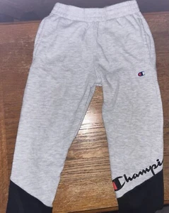 Boys Size 7 Gray And Black Champion Sweatpants - Picture 1 of 2