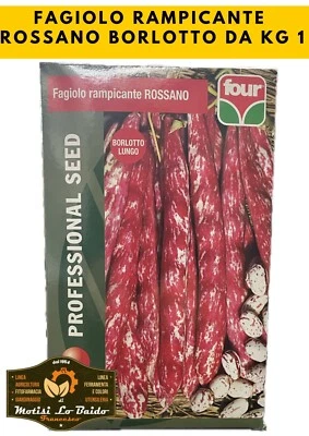 FAGIOLO RAMPICANTE ROSSANO BORLOTTO DA KG 1 BLUMEN FOUR