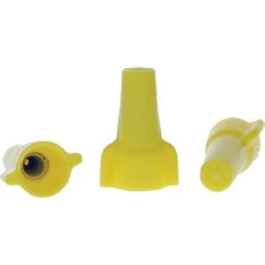 (2-100pk)-Ideal Wing-Nut Small Yellow Copper to Copper Wire Connector 30-451P - Picture 1 of 1