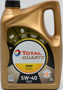 5 litri olio motore TOTALE QUARZO 9000 ENERGY 5W-40 5W40 VW MERCEDES 229.5 BMW LL-01
