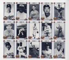 1990 Dodgers 100th Anniversary Uncut Sheet Brian Holton Tommy Griffith Tex Erwin