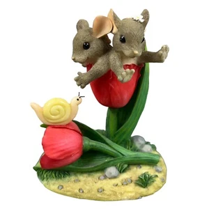 Charming Tails 98/221 A Tulip For Two Special Edition 2000 Mouse Couple Love - Picture 1 of 5