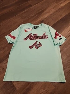 Atlanta Braves Pro Standard Shirt Sz XL Mint / Pink - Picture 1 of 6