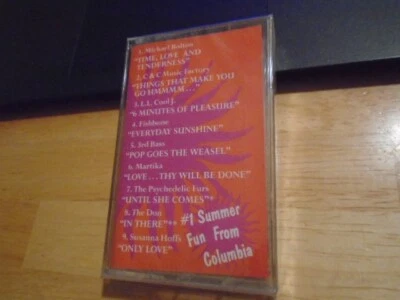 SEALED RARE PROMO Columbia Summer CASSETTE TAPE 3rd Bass LL Cool J Susanna Hoffs - Image 1 of 2