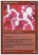 Ball Lightning X (1) Fifth Edition Excellent/Near Mint MTG - 4RCards
