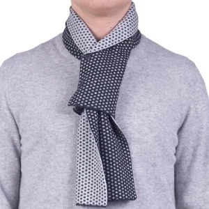 Marenza Sciarpa uomo elegante in misto cashmere double face con bottoni - Foto 1 di 8