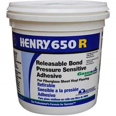 HENRY 650R QT Henry 650R Releasable Bond Pressure Sensitive Adhesive QT - Image 1 of 4