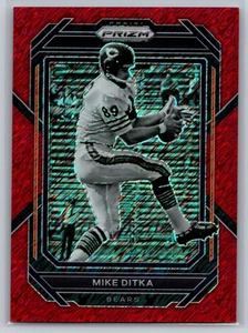 Mike Ditka 2022 Panini Prizm Red Shimmer Prizm /35 #55 Chicago Bears HOF - Picture 1 of 2