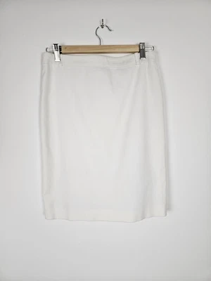 Versace - Mainline - White/Cream Pencil Skirt - Size 10 - Image 1 of 4