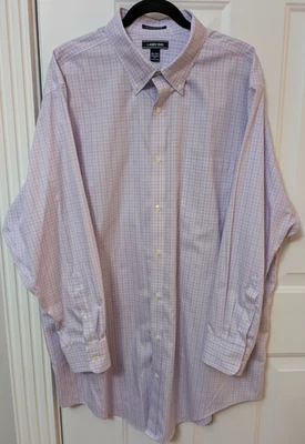 Camisa de vestir LANDS' END para hombre 18,5-35T ajuste tradicional Supima pinpoint púrpura Foto 1 de 4