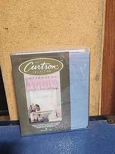 THE CURTRON COLLECTION Blue Cont BALLON VALANCE FIT UP TO 40" WIDE - Picture 1 of 2