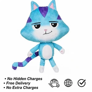 (Blue Bare) Gabby's Dollhouse, 8-inch Cat Rat Cat rat Purr-ific Plush Toy - Picture 1 of 3