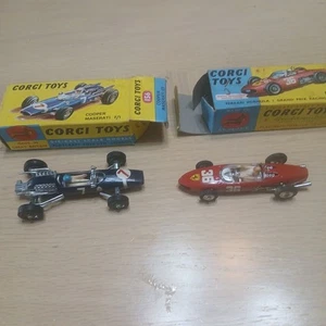 Corgi Toys 154 Ferrari F1 Grand Prix & Maserati 1960s Vintage - Picture 1 of 4