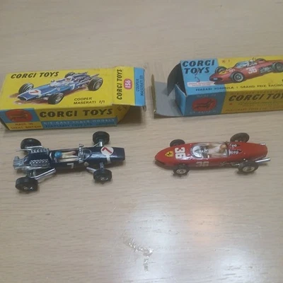 Corgi Toys 154 Ferrari F1 Grand Prix & Maserati 1960s Vintage - Image 1 of 4