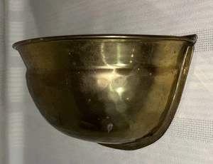 Vintage Brilliant Gold Brass Wall Pocket Planter 8x4x3 - Picture 1 of 5