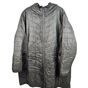 LL BEAN Jacket Women 3X Plus Packaway Insulated Quilted Puffer Brown Lightweight - Picture 1 of 9