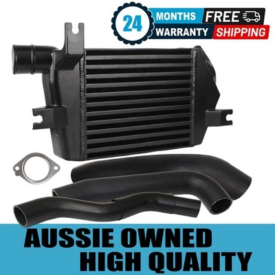 Intercooler de aluminio actualizado, mangueras y juntas para Mitsubishi Triton MN 4D56 2,5 L Foto 1 de 4