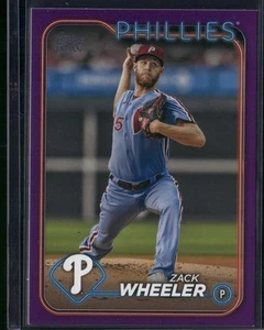 TOPPS JAPAN EDTION #155 Zack Wheeler Purple 50/50 Philadelphia Phillies - Picture 1 of 2